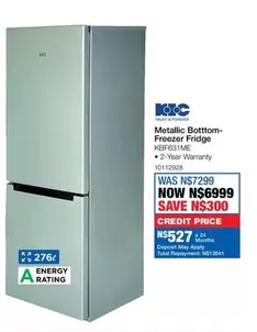 KIC - Metallic Bottom-Freezer Fridge KBF631ME