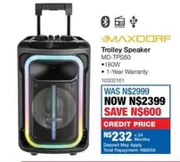 Total - Trolley Speaker MD-TPS60