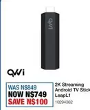 2K Streaming Android TV Stick LeapL1
