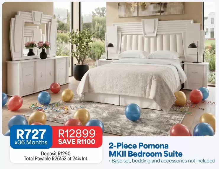 Total - 2-Piece Pomona MkII Bedroom Suite