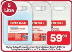 All Purpose Lemon Cream Cleaner, Fabric Softener Spring Fresh or All Purpose Thick Bleach