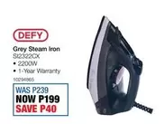 Defy - Grey Steam Iron SI2322CX