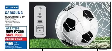 Samsung - 4K Crystal UHD TV 55DU7000