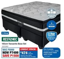 Restonic - 183cm Tanzanite Base Set 10312491