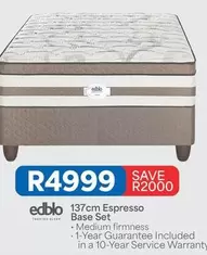 Edblo - 137cm Espresso Base Set