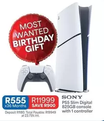 Sony - PS5 Slim Digital 825GB console with 1 controller