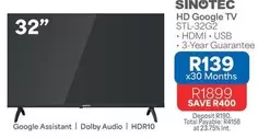 Sinotec - HD Google TV STL-32G2