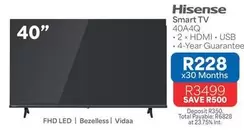 Hisense - Smart TV 40A4Q