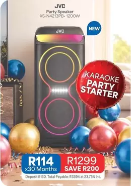JVC - Party Speaker XS-N4213PB-1200W