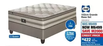Sealy - 152cm Grande Base Set