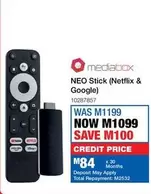 Total - NEO Stick (Netflix & Google) 10287857