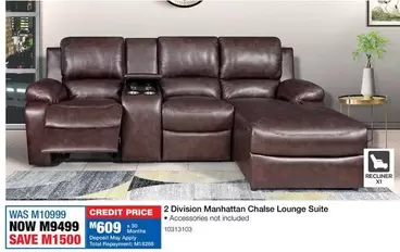 Manhattan - 2 Division Chalse Lounge Suite