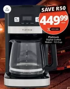 Platinum - Digital Coffee Maker - 12-Cup