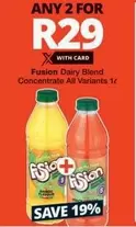 Fusion - Dairy Blend Concentrate