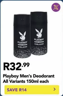 Playboy - Men's Deodorant All Variants 150ml each