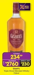 Grant's - Triple Wood Blended Whisky 750ml
