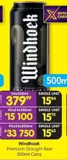 Windhoek - Premium Draught Beer 500ml Cans