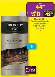 Drostdy Hof - Premium Adelpracht White Blend / Smooth Claret Red Wine