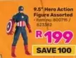 Hero - 9.5" Action Figure Assorted - Item no: 800715 / 823382