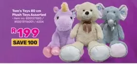 Plush - Tom's Toys 60 cm Toys Assorted - Item no: 850027883 / 850013116001 / 6004