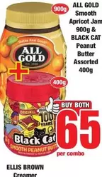 CAT - Smooth Apricot Jam & Peanut Butter