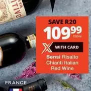 Sensi Risalto Chianti Italian Red Wine