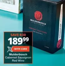 Mulderbosch - Cabernet Sauvignon Red Wine