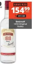 Smirnoff - 1818 Original Vodka