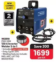 PSM-120K 120 A Inverter Welder 3-in-1