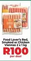Food Lover's Red, Smoked or Chicken Viennas