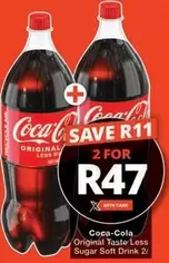 Coca cola - Original Taste Less Sugar Soft Drink