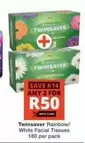 Twinsaver - Rainbow/White Facial Tissues