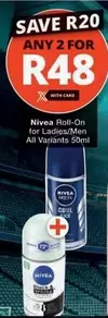Nivea - Roll-On for Ladies/Men