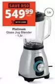 Platinum - Glass Jug Blender