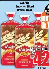 Albany - Superior Sliced Brown Bread