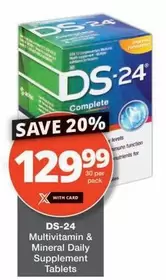 Daily - DS-24 Complete Multivitamin & Mineral  Supplement Tablets