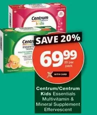 Centrum - Kids Essentials Multivitamin & Mineral Supplement Effervescent