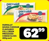 Parmalat - GOUDA/CHEDDAR FLAVOURED FULL CREAM PROCESSED CHEESE SLICES
