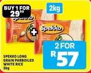 Spekko - LONG GRAIN PARBOILED WHITE RICE