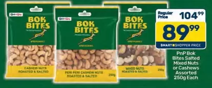 Bok Bites Salted Mixed Nuts or Cashews