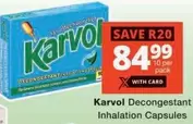 Decongestant Inhalation Capsules