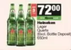 Heineken - Lager Quarts