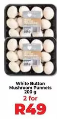 White Button Mushroom Punnet