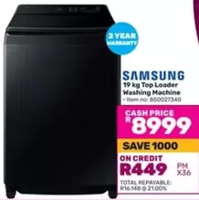 Samsung - 19 kg Top Loader Washing Machine