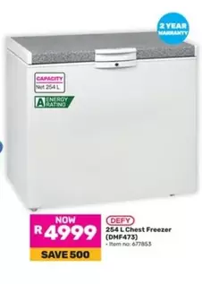 Defy - 254 L Chest Freezer (DMF473)