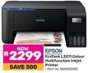 Epson - EcoTank L3211 Colour Multifunction Inkjet Printer
