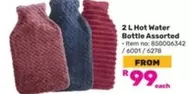 2 L Hot Water Bottle Assorted / 6001 / 6278