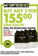 STILL OR SPARKLING WATER