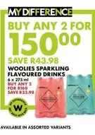 WOOLIES SPARKLING FLAVOURED DRINKS