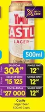 CASTLE - Lager Beer 500ml Cans